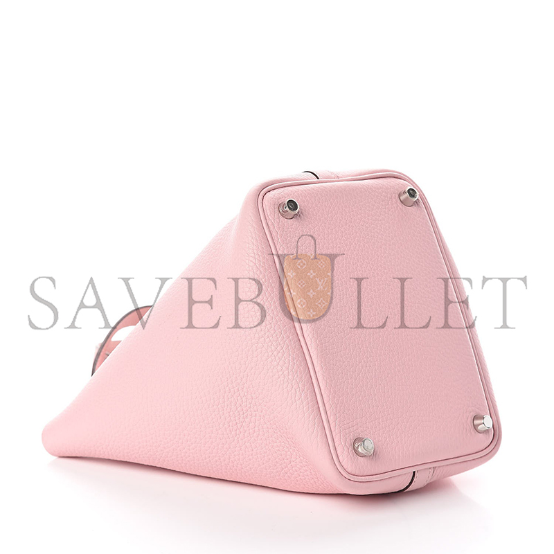 H**mes TAURILLON CLEMENCE PICOTIN LOCK 18 PM ROSE SAKURA H056289CK3Q (18*18*13cm)